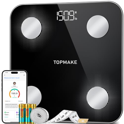 TOPMAKE【2025 Upgrade】 Scale for Body Weight, 25 Body Composition Analyzer with App